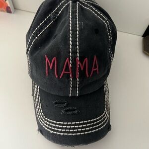 Black and Pink “Mama” Cap